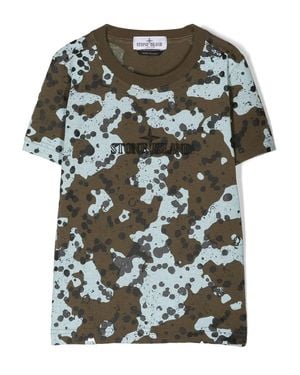 Stone Island Camo T-Shirt - Green