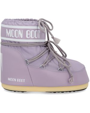 Moon Boot Icon Low Lilac Nylon Boots - Purple