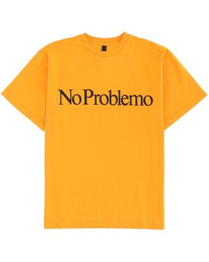 No Problemo T-Shirt With Logo - Orange