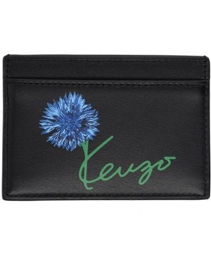 KENZO Portacarte Con Stampa Logo - Black