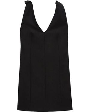 MSGM Mini Corset Dress Polyester - Black