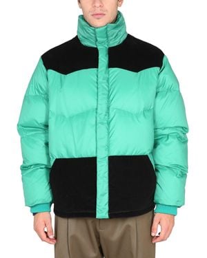 Marni Color-Block Down Jacket - Green