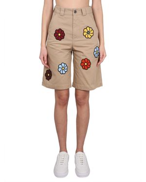 Moncler Genius Versatile Bermuda Shorts For All Seasons - Natural