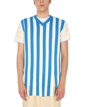 SUNNEI X ELEONORA BONUCCI Jumper With Striped Pattern - Blue