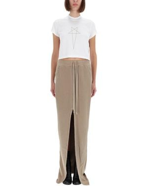 Rick Owens "Cropped Small" T-Shirt - White
