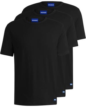 HUGO Confezione Da Tre T-Shirt - Nero