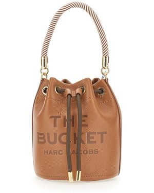 Marc Jacobs BORSA A SECCHIELLO IN PELLE - Marrone