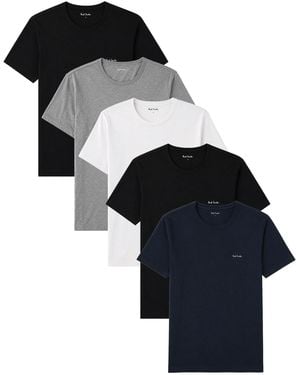 Paul Smith 5-Pack T-Shirt - Black