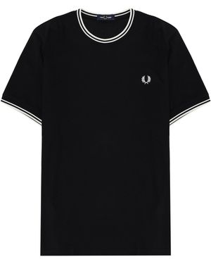 Fred Perry T-Shirt Con Logo - Black
