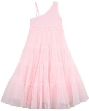 Billieblush Vestito Con Volants - Pink