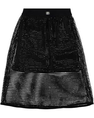 DKNY Skirt With Paillettes - Black