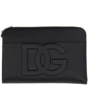 Dolce & Gabbana Dolce & Gabbana Leather Pouch - Black
