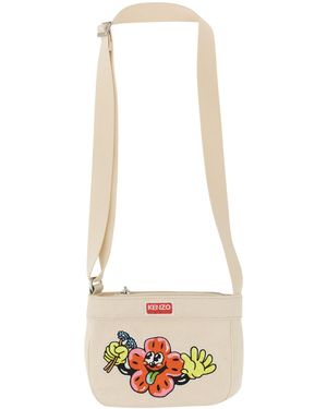 KENZO Borsa Boke Con Stampa - Bianco