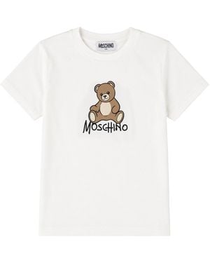 Moschino T-Shirt Con Stampa Teddy Bear - White