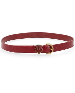 Pinko Hz Rc Polyurethane Polyester Viscose Belt - Red