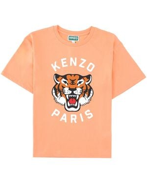 KENZO T-Shirt Con Stampa - Pink