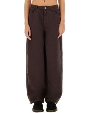 ROTATE BIRGER CHRISTENSEN Wide Leg Trousers - Brown