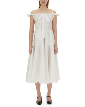 Patou Elegant Long Dress - White