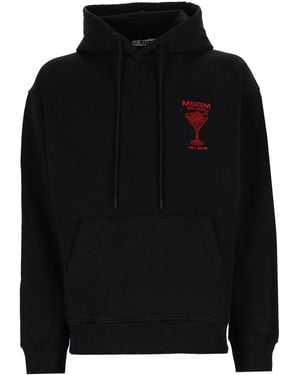 MSGM Felpa Con Logo - Black