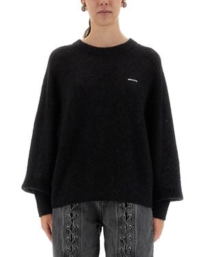 ROTATE BIRGER CHRISTENSEN Lightweight Logo T-Shirt For - Black