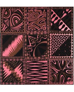 PUCCI Carré Con Mix Di Stampe - Red