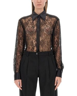 Dolce & Gabbana Lace Shirt - Black