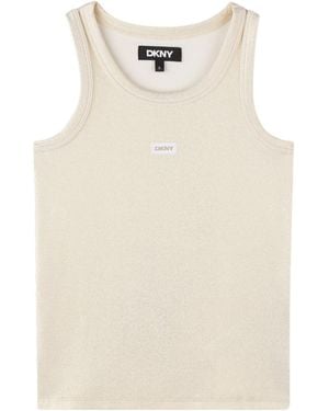 DKNY Classic Crewneck Tank Top - White