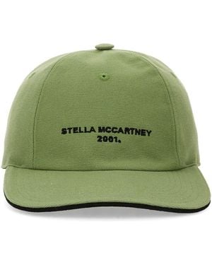 Stella McCartney Baseball Hat With Logo Embroidery - Green