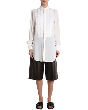 Bottega Veneta Quilted Button-Up Shirt For - White