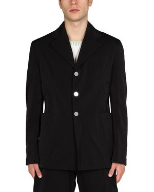 Bottega Veneta Single Breasted Long Sleeved Blazer - Black