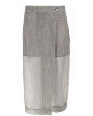 THE GARMENT Midi Skirt "Delphi" - Gray