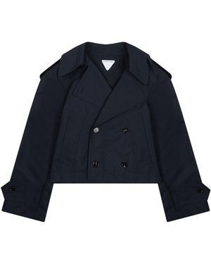 Bottega Veneta Cotton Trench Jacket - Blue