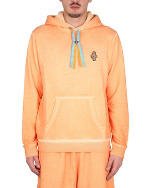 Marcelo Burlon Sunset Cross Regular Sweatshirt - Orange