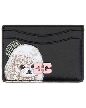 【関税込・国内発送】GANNI Black Poodle Bou Card Holder 楽天市場】GANNI ガニー レディースカードホルダー ブラック