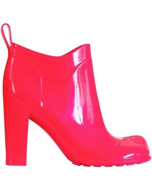 Bottega Veneta Shine Rubber Bootie - Pink
