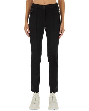 Moncler Trousers With Logo - Black