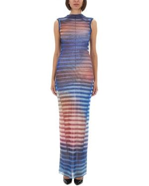 Jean Paul Gaultier Air" Long Dress - Blue