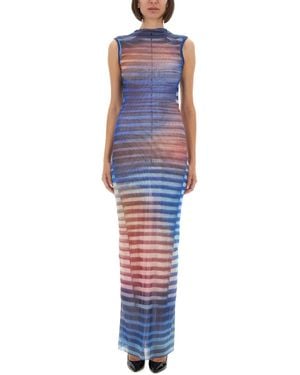 Jean Paul Gaultier Air" Long Dress - Blue