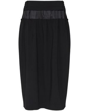 Maison Margiela Pencil Midi Skirt - Black