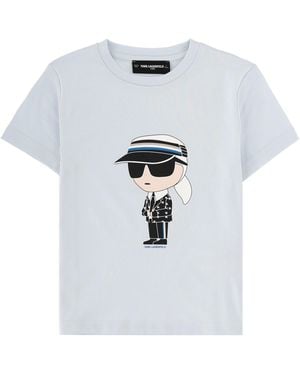 KARL LAGERFELD Boys' Mini Fashion Tee Shirt - White