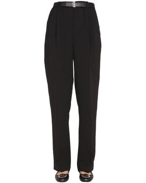 Tory Burch Regular Fit Trousers - Black