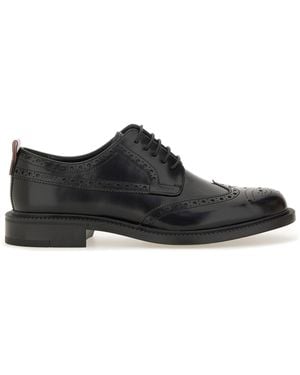HUGO Leather Derby Loafer - Black