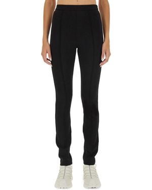 Moncler Trousers With Logo - Black