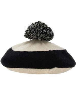 Margaret Howell Cashmere Pom Pom Hat - Black