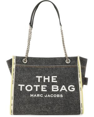 Marc Jacobs Borsa Tote "The Denim Chain Medium" - Nero