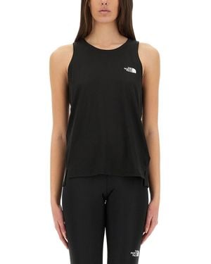 The North Face Tank Top With Logo - Black