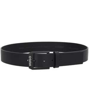 HUGO Logo Buckle Belt - Black