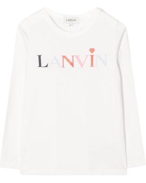 Lanvin T-Shirt Con Logo - White