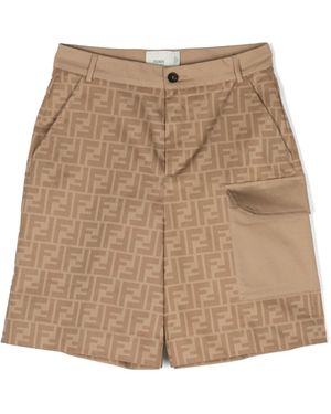 Fendi Bermuda Gabardine Prin - Natural