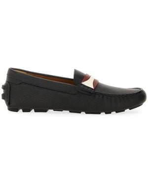 Bally Elegant Moccasin Driver Shoes For - Black